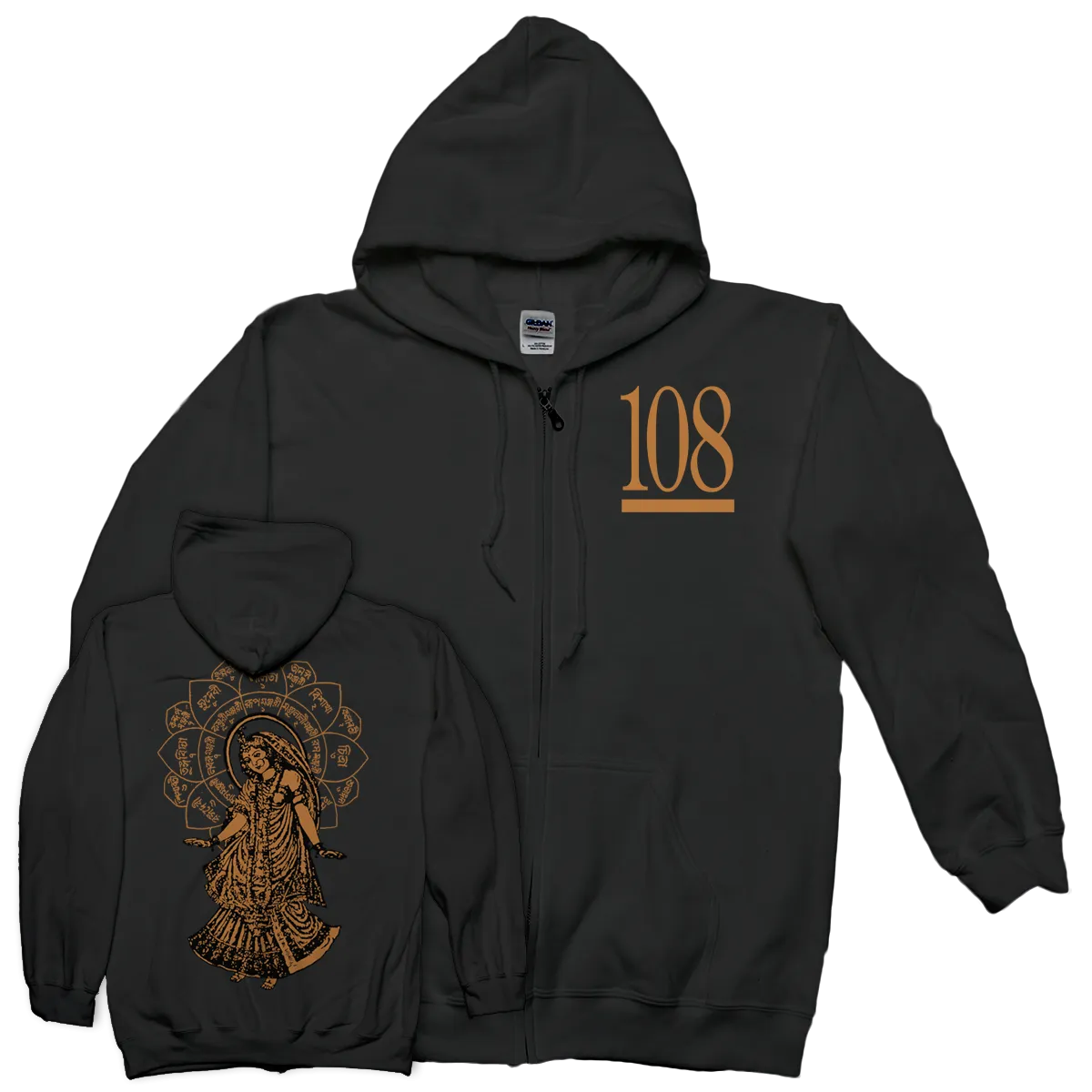 108 "Radha" Zip-Up Sweatshirt