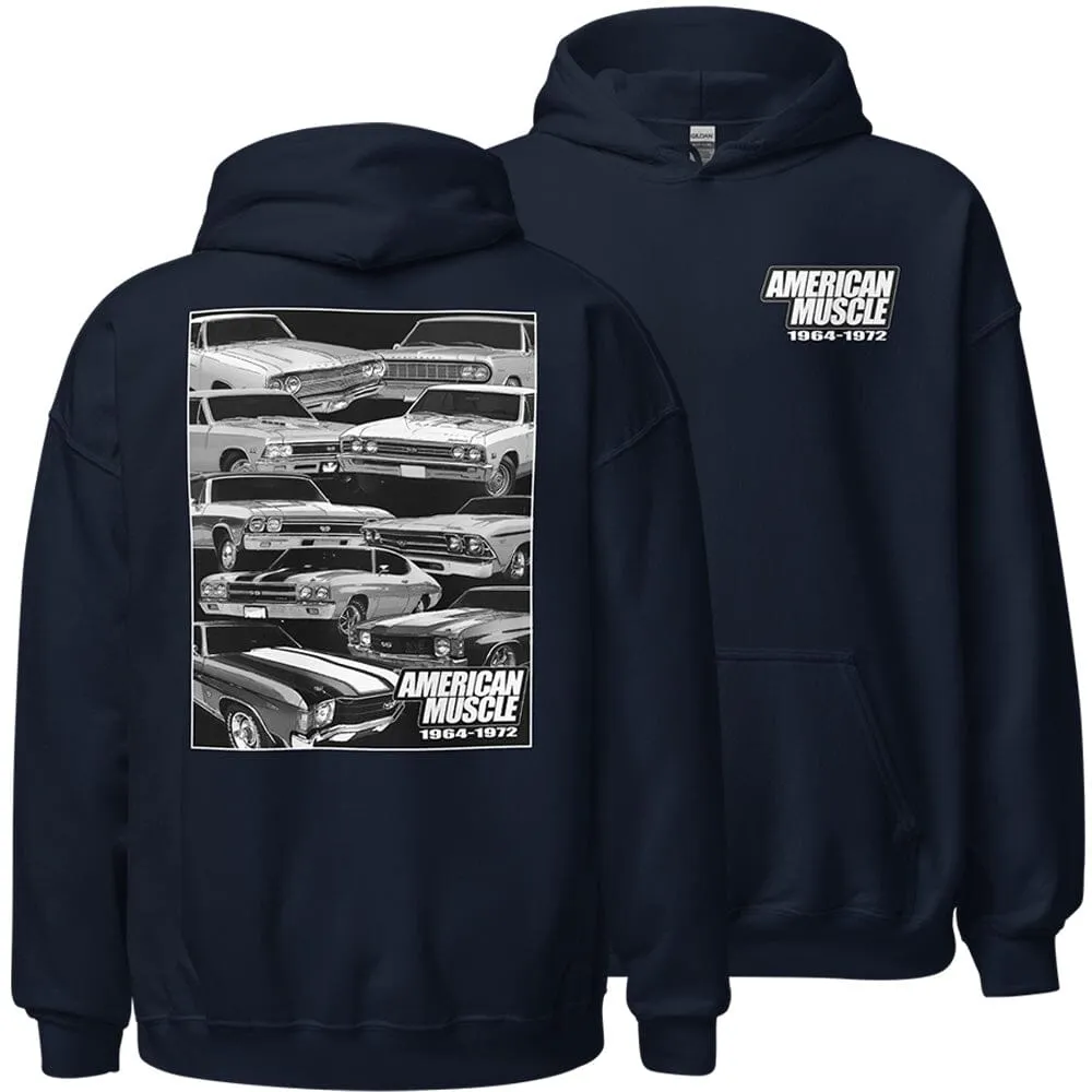 1964-1972 Chevelle Car Hoodie Muscle Car Sweatshirt