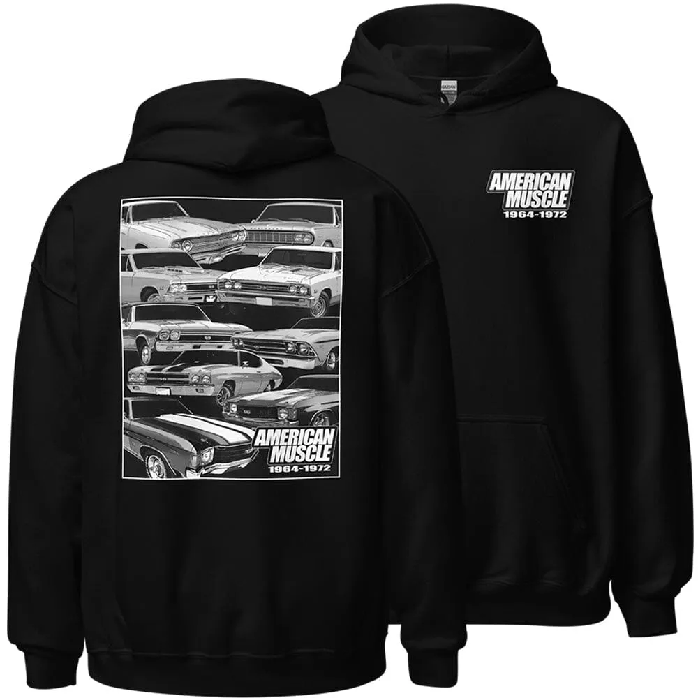 1964-1972 Chevelle Car Hoodie Muscle Car Sweatshirt