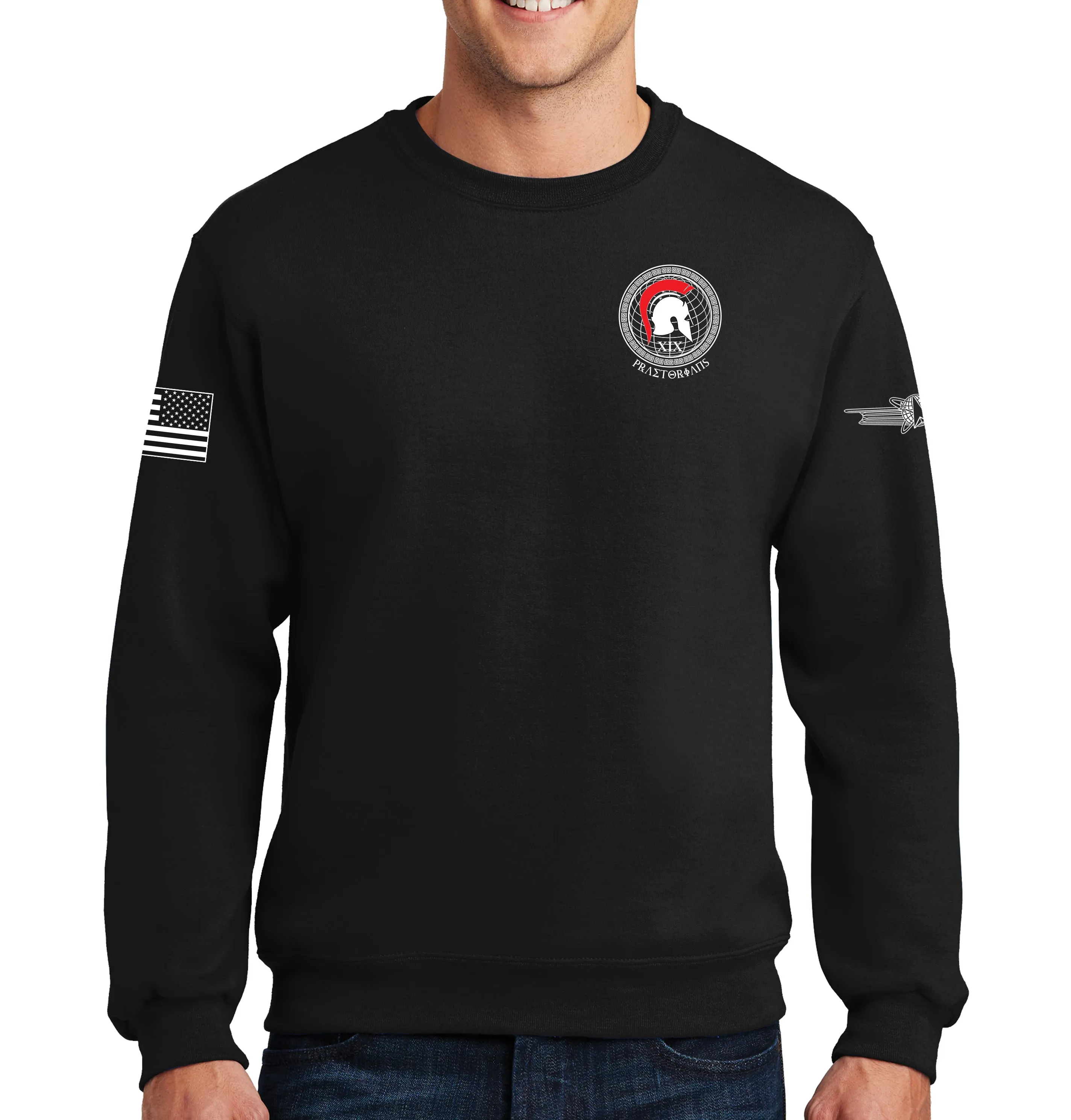 19th Praetorians Crewneck Unisex Sweatshirt. This shirt IS approved for PT.