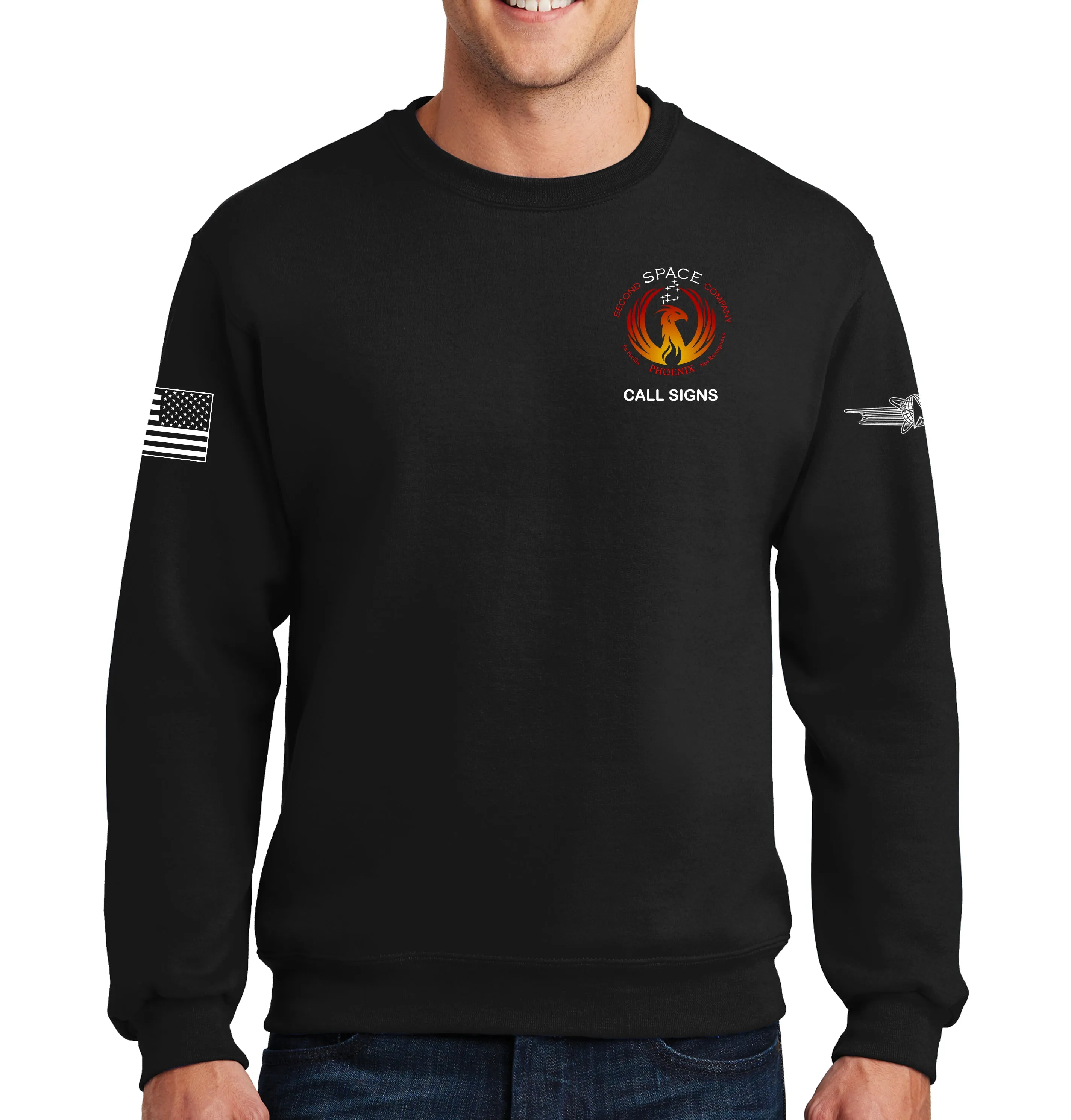 2nd Phoenix Crewneck Unisex Sweatshirt. This shirt IS approved for PT.