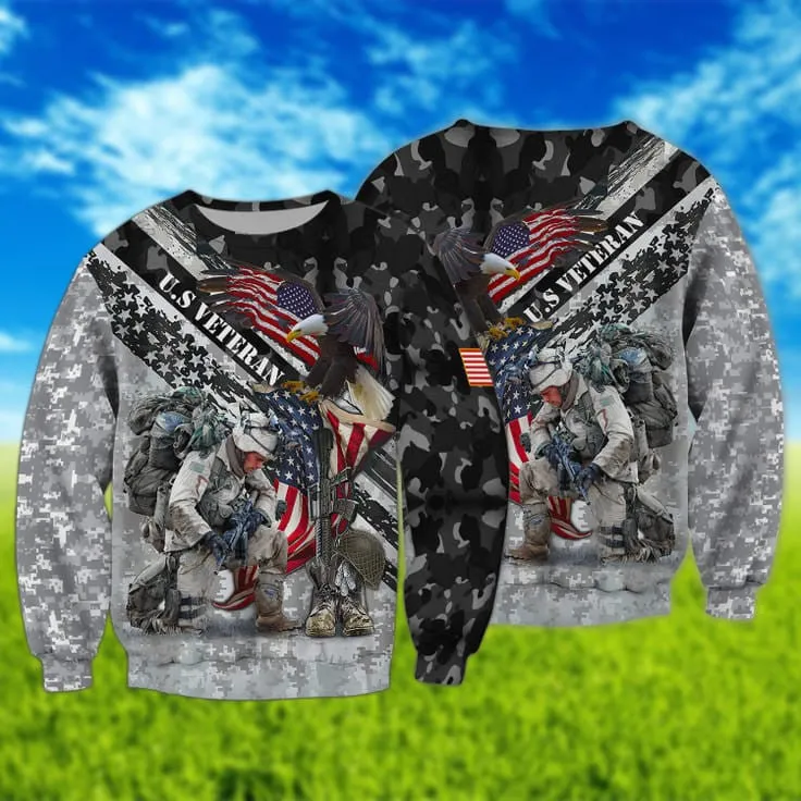 3D All Over Print T Shirt For Veteran, To My Veteran Husband, Hoodie For A Veterans