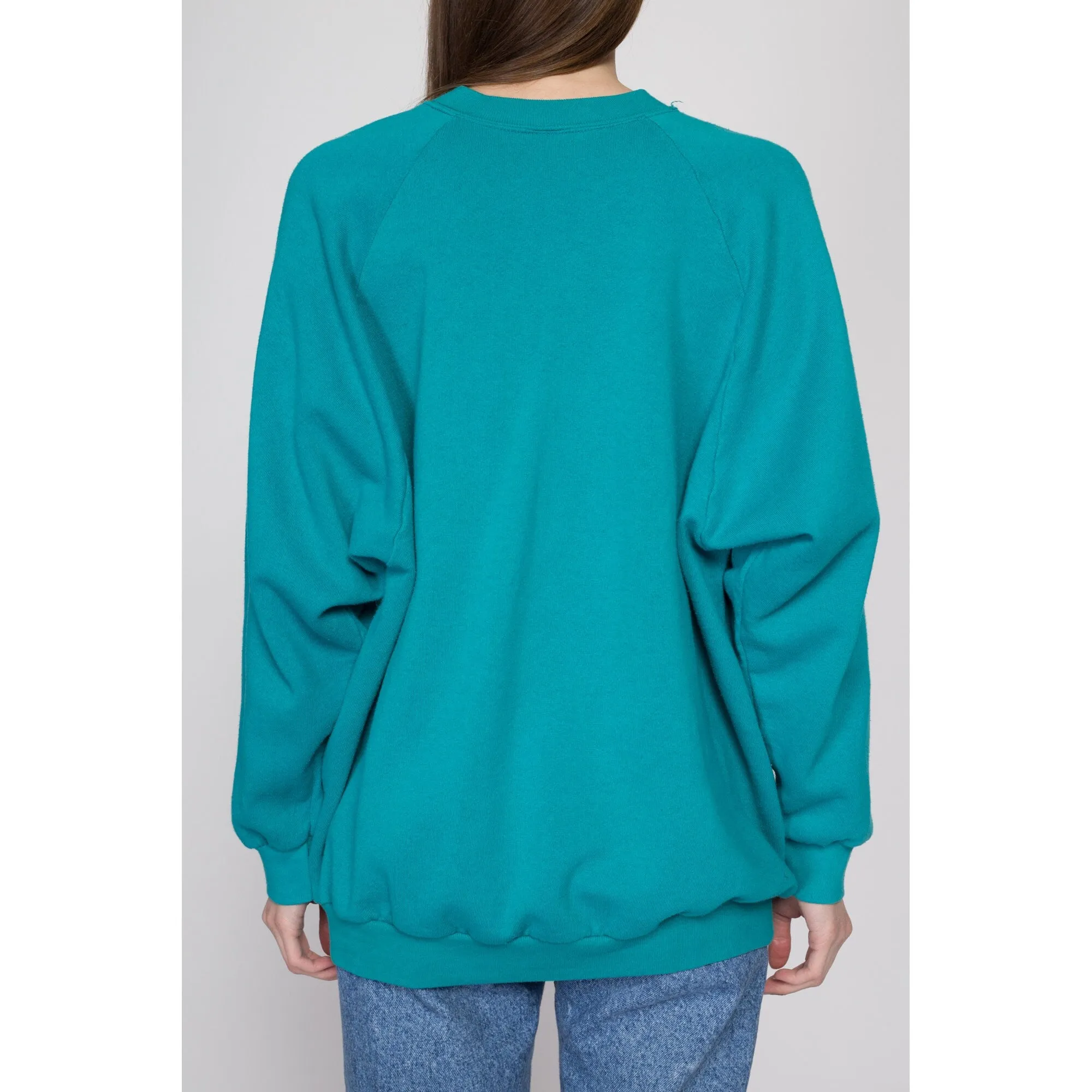 3X 90s Teal Green Crewneck Sweatshirt