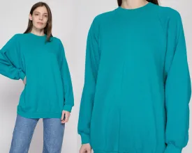 3X 90s Teal Green Crewneck Sweatshirt