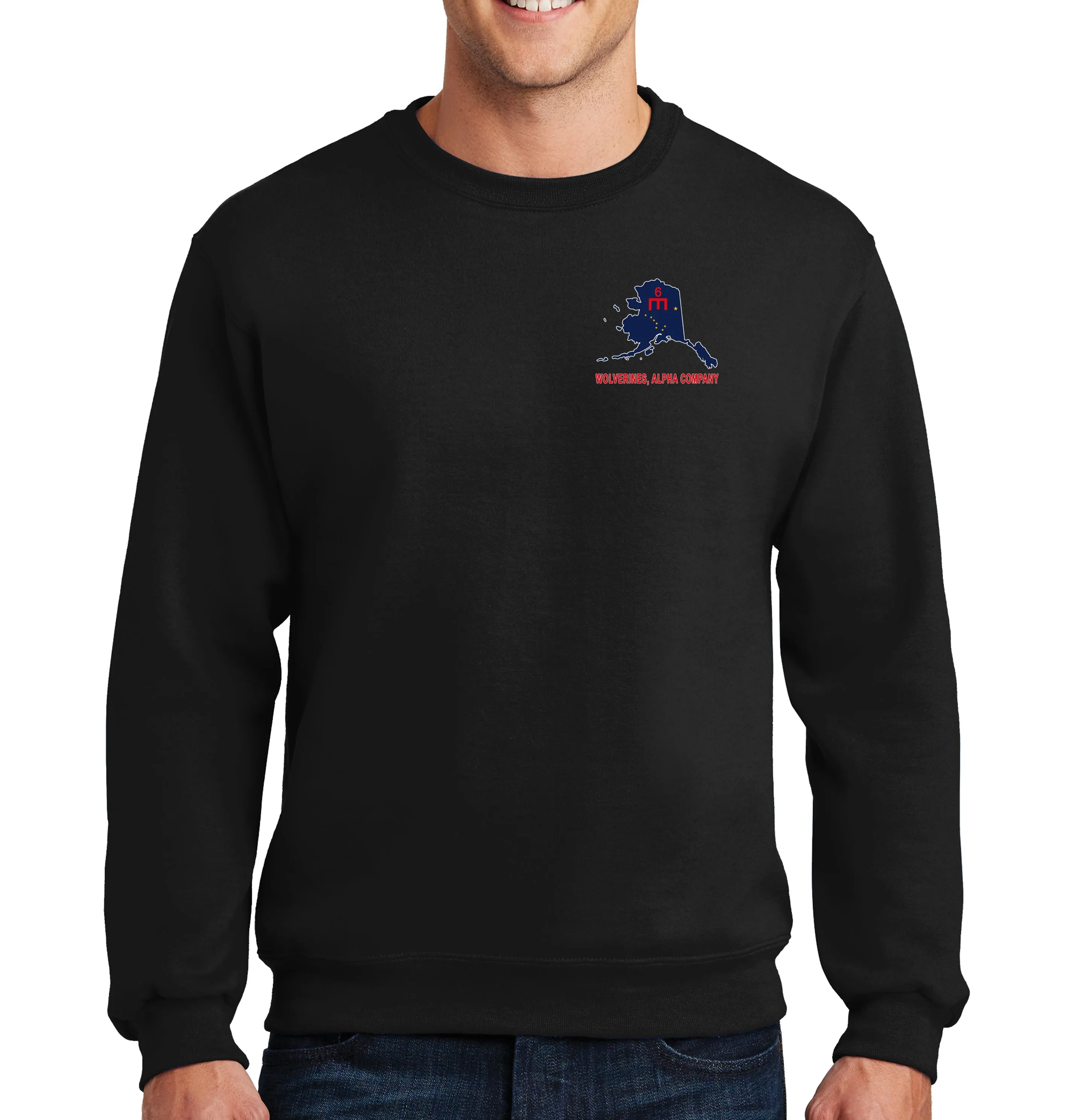 50-50 Blend Crewneck Unisex Sweatshirt (Color Design). This shirt IS approved for PT.