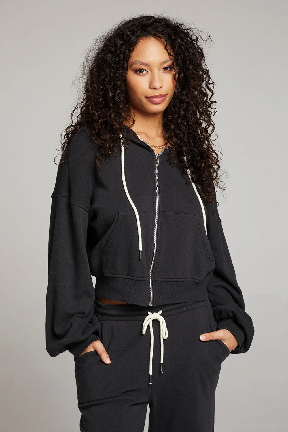 Abilenee Licorice  Zip Up