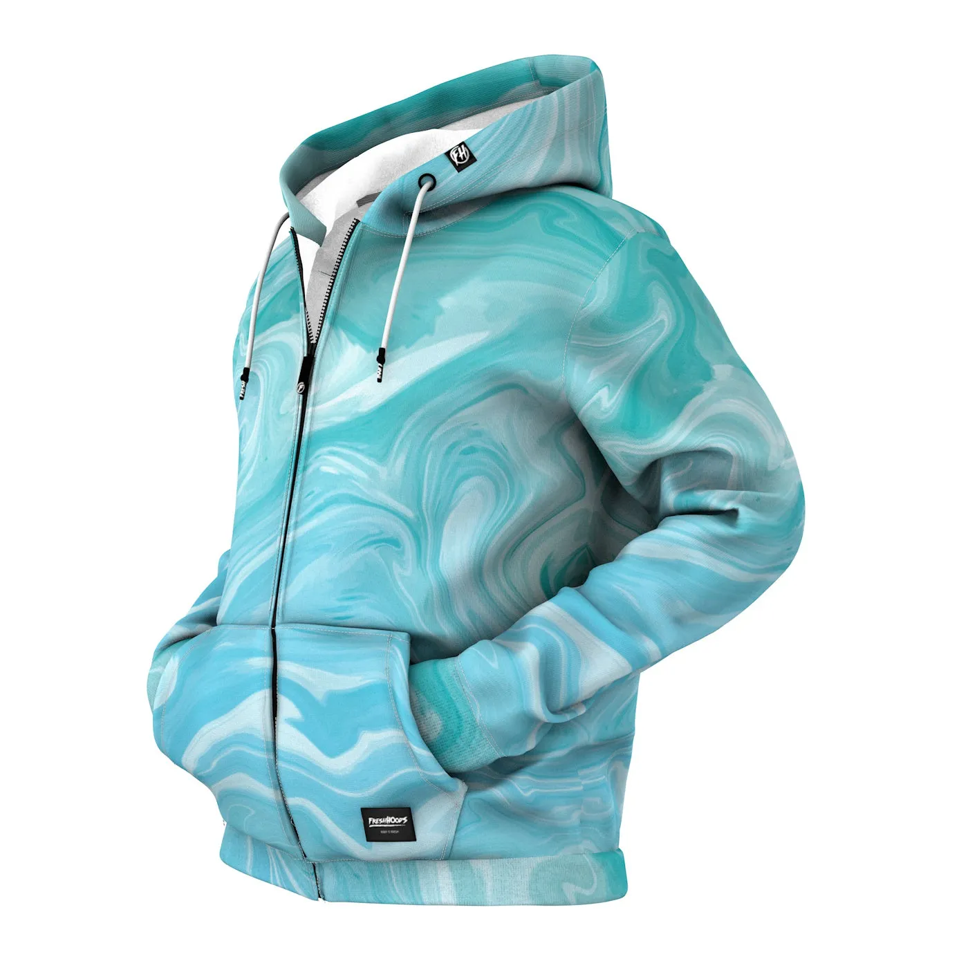 Acrylic Zip Up Hoodie