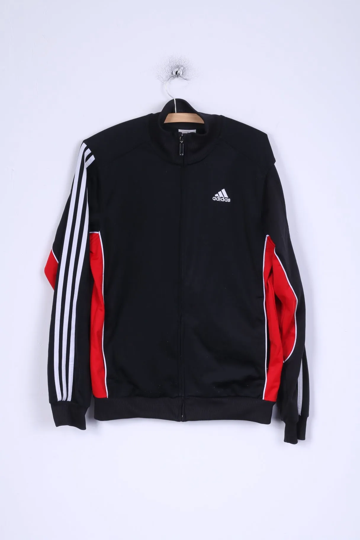 Adidas Mens M Sweatshirt Black ZIp Up Sport Training Track Top