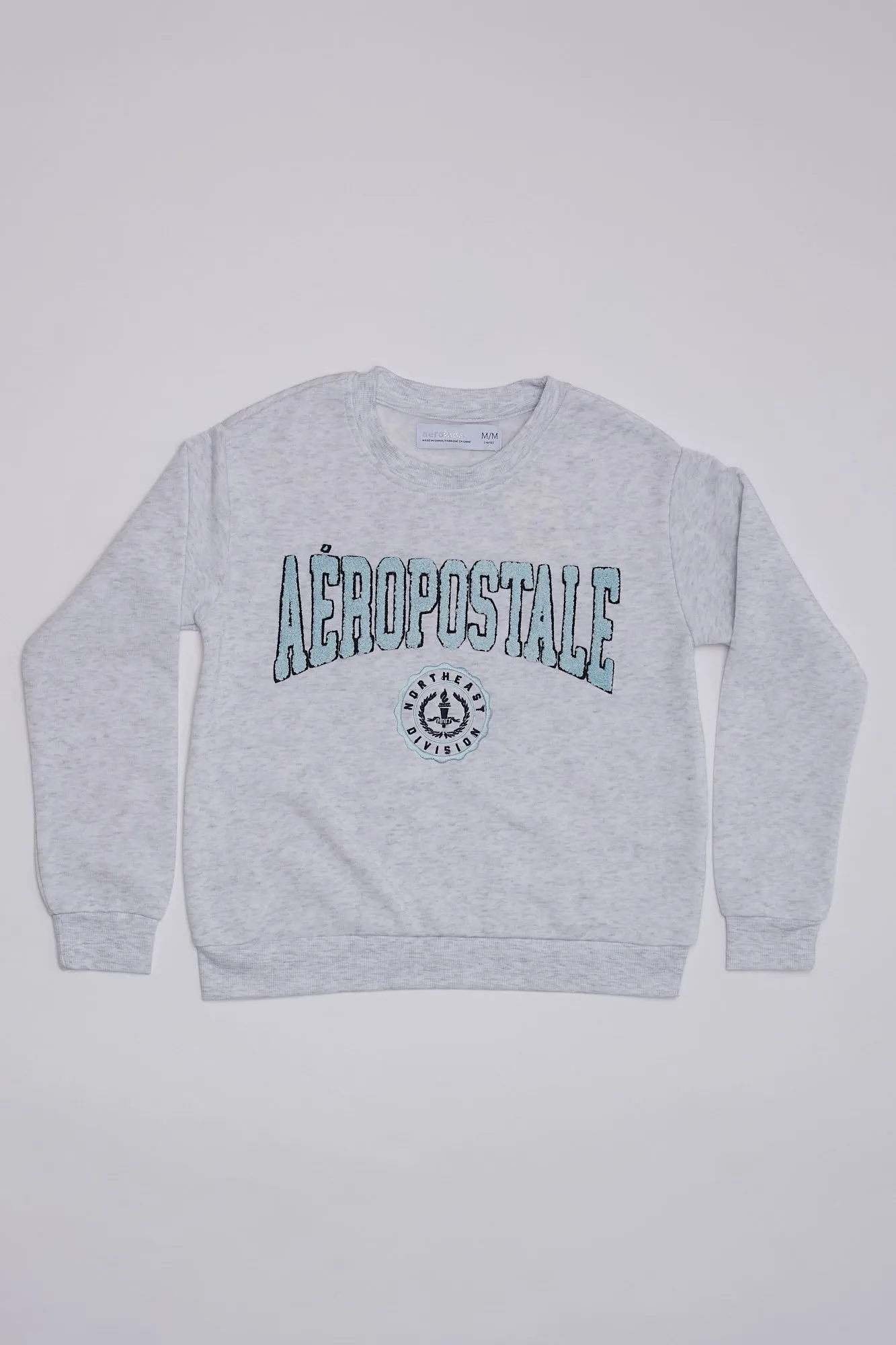 AERO Girls' Graphic Crew Neck Sweatshirt