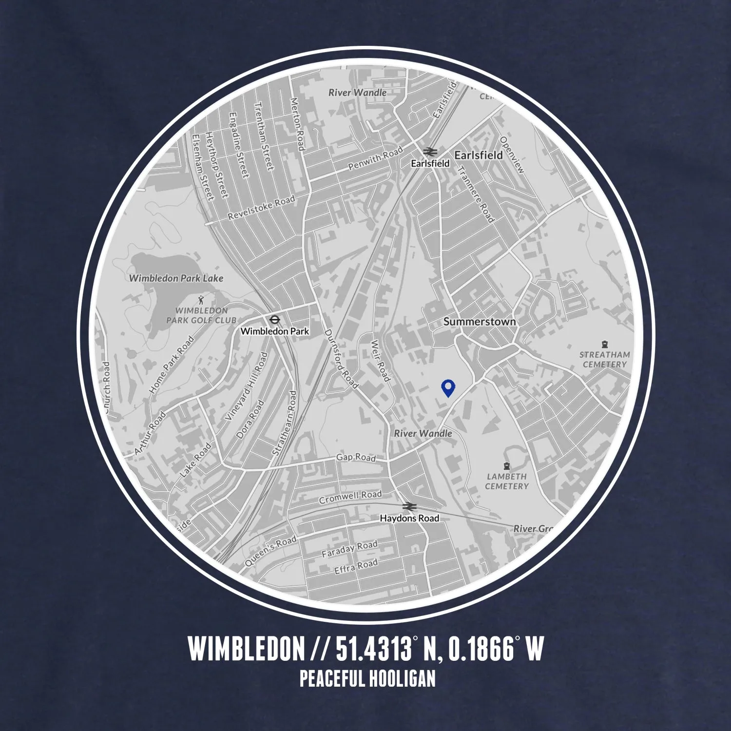 AFC Wimbledon Location Sweatshirt Navy