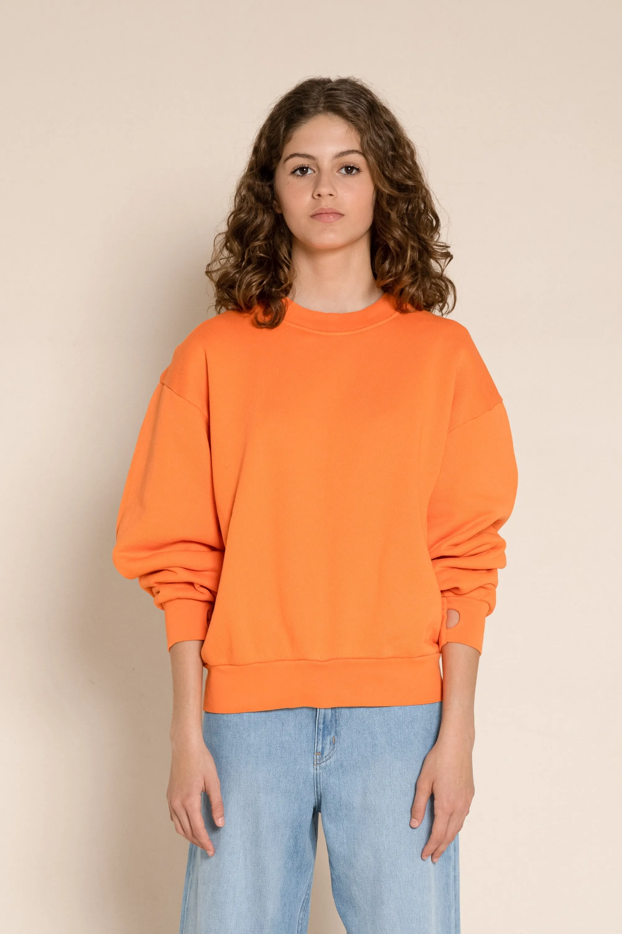 ALMA Soft Orange - Crew Neck Sweatshirt