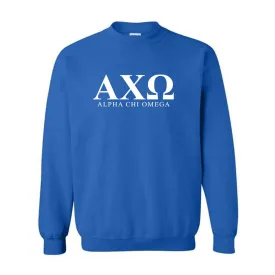 Alpha Chi Omega Greek Letters Sweatshirt