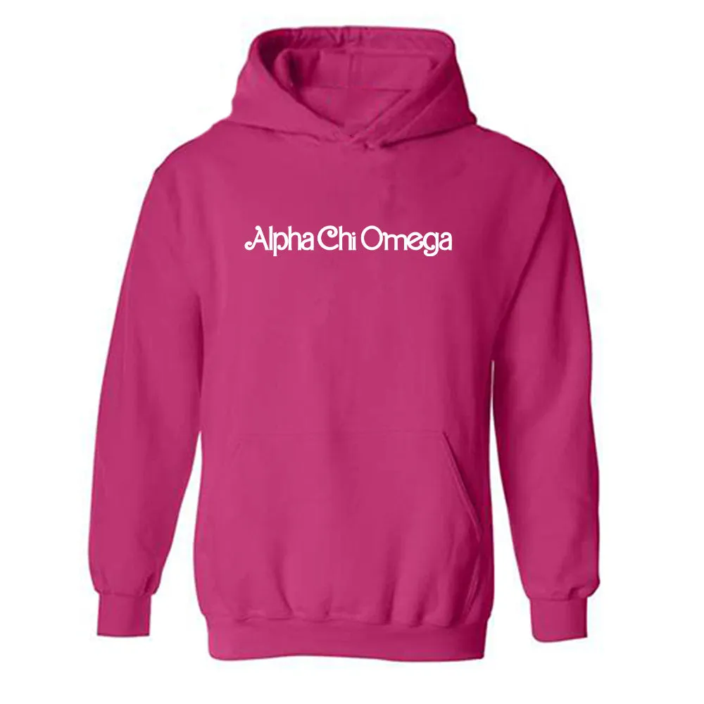 Alpha Chi Omega Signature Style Hooded Sweatshirt