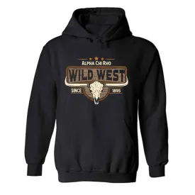 Alpha Chi Rho Wild West Heavy Blend Adult Hooded Sweatshirt Hooded Sweatshirt