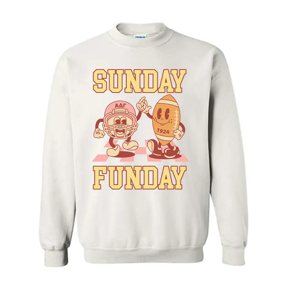 Alpha Delta Gamma Sunday Funday Crewneck Sweatshirt