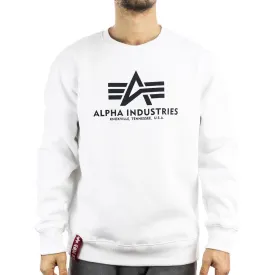 Alpha Industries Inc Basic Sweatshirt 178302-09alt - weiss-schwarz