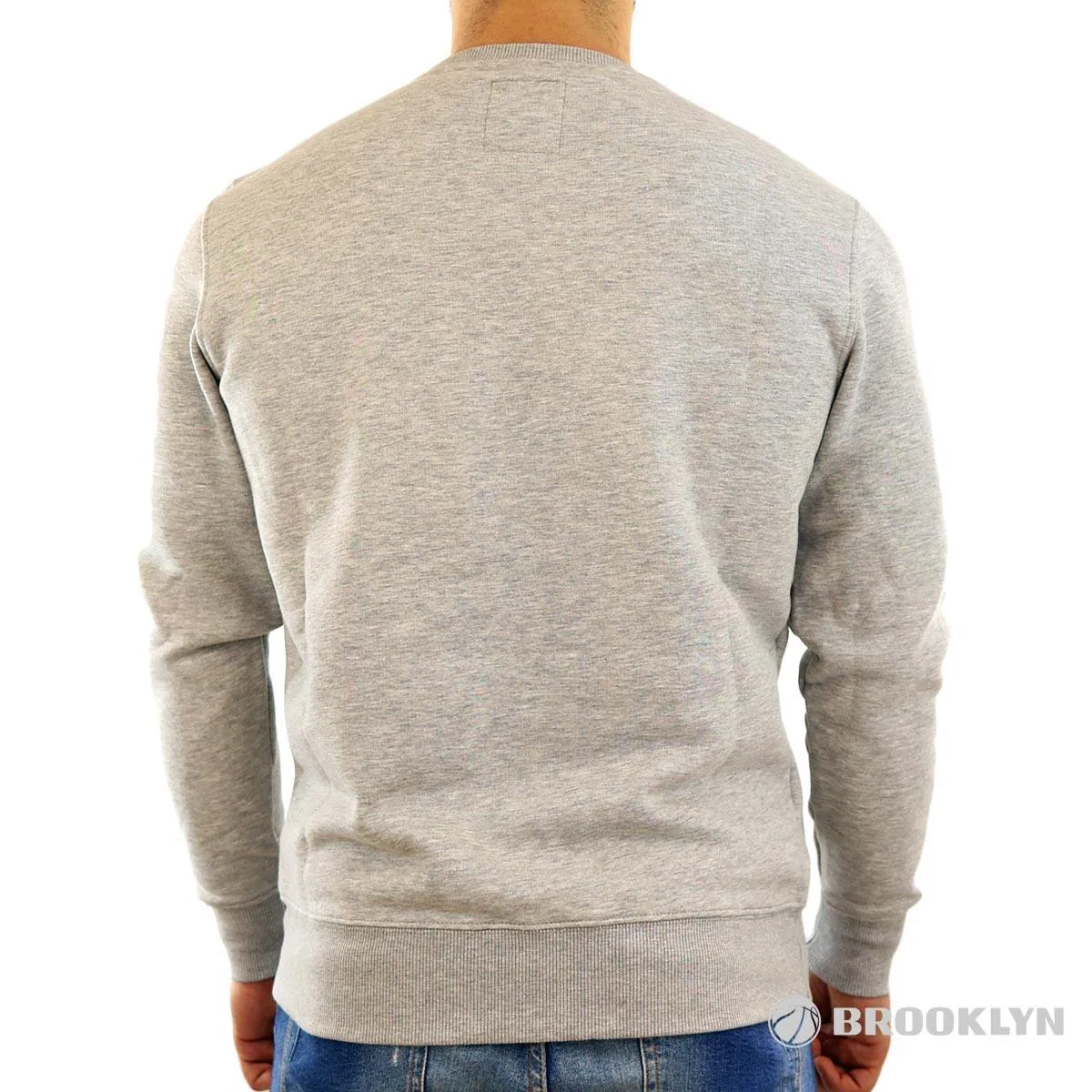 Alpha Industries Inc Basic Sweatshirt 178302-17 - hellgrau meliert-schwarz