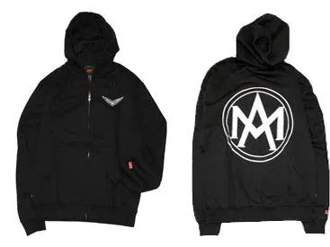 AM Aftermidnight NYC Zip Hooded Sweatshirt Black