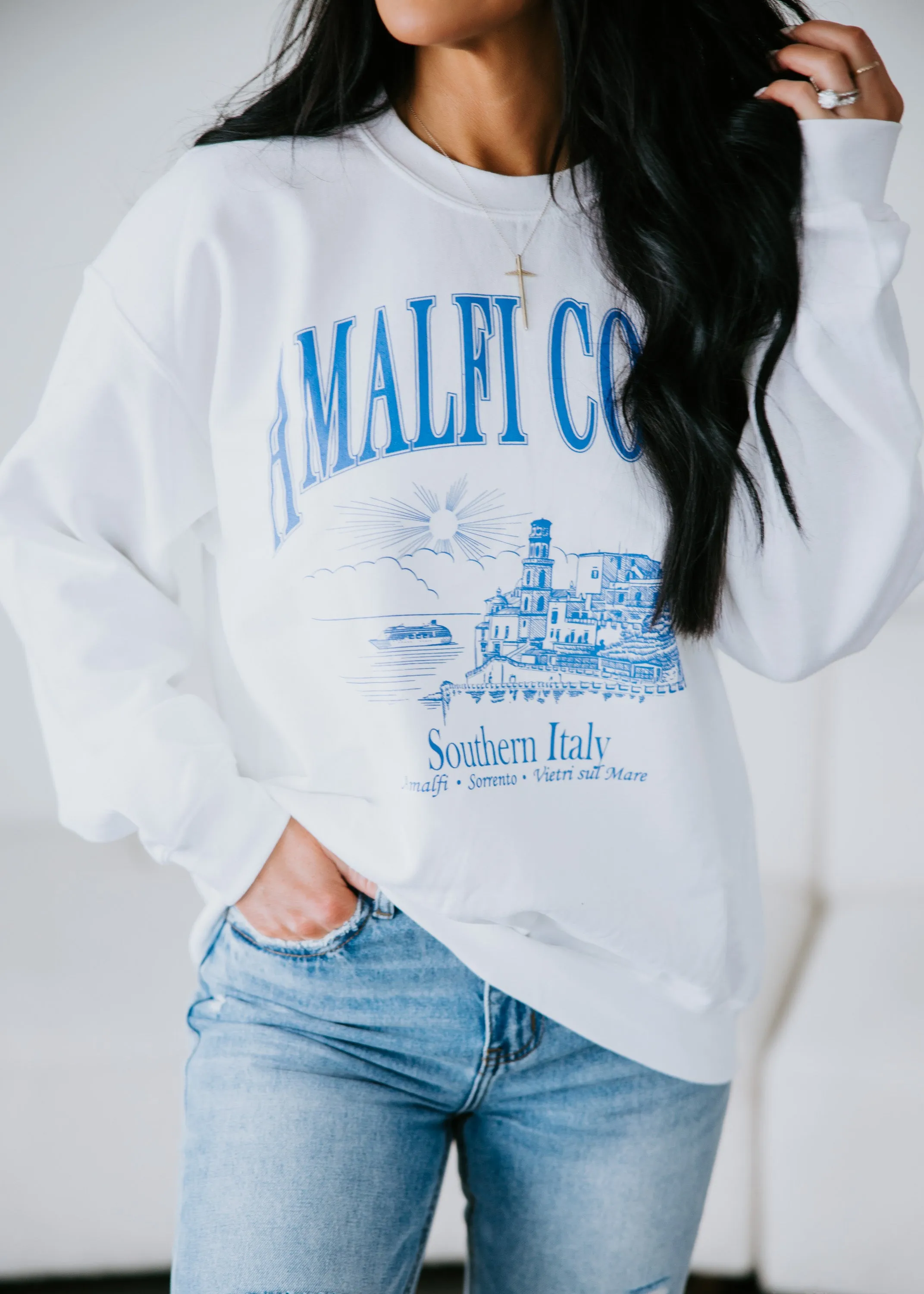 Amalfi Coast Graphic Sweatshirt