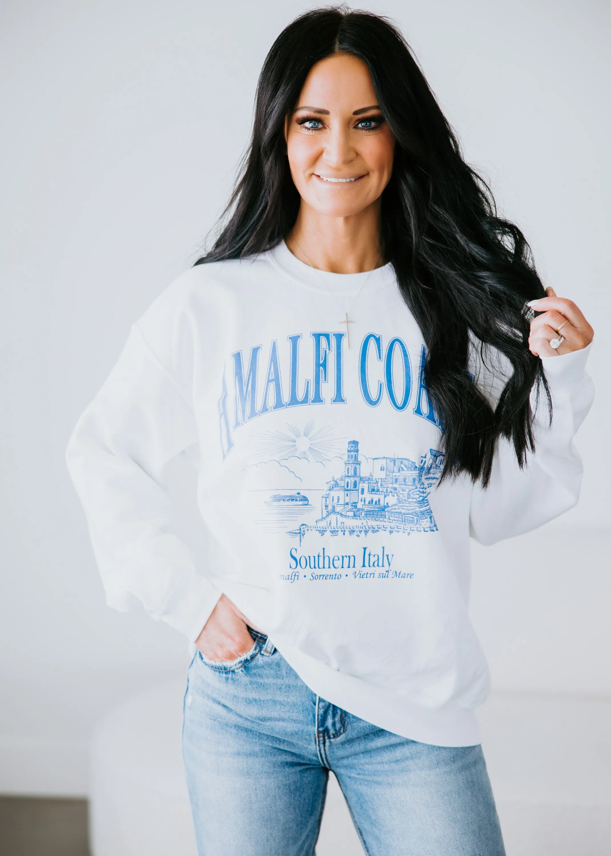 Amalfi Coast Graphic Sweatshirt