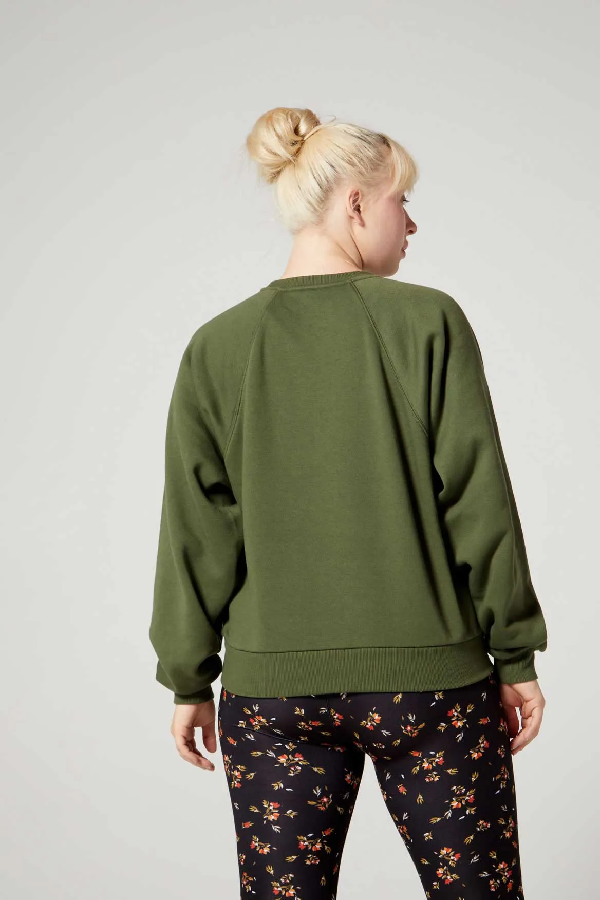 Amor Raglan Sweatshirt Deep Lichen