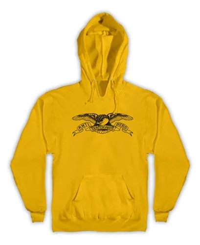 Anti-Hero Basic Eagle Pullover - Men's Sweatshirt - Gold/Black