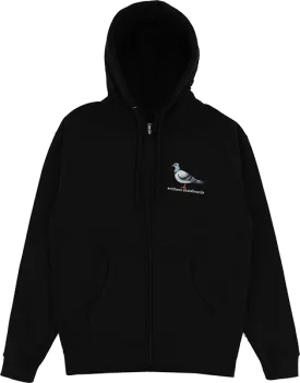 Antihero Lil Pigeon Zip Hooded Sweatshirt - SMALL Black/Multi/Color