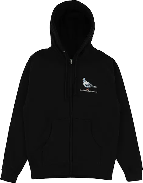 Antihero Lil Pigeon Zip Hooded Sweatshirt - SMALL Black/Multi/Color