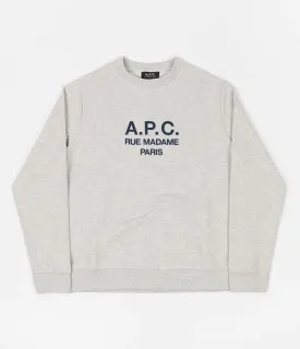 A.P.C. Rufus Crewneck Sweatshirt - Heather Ecru