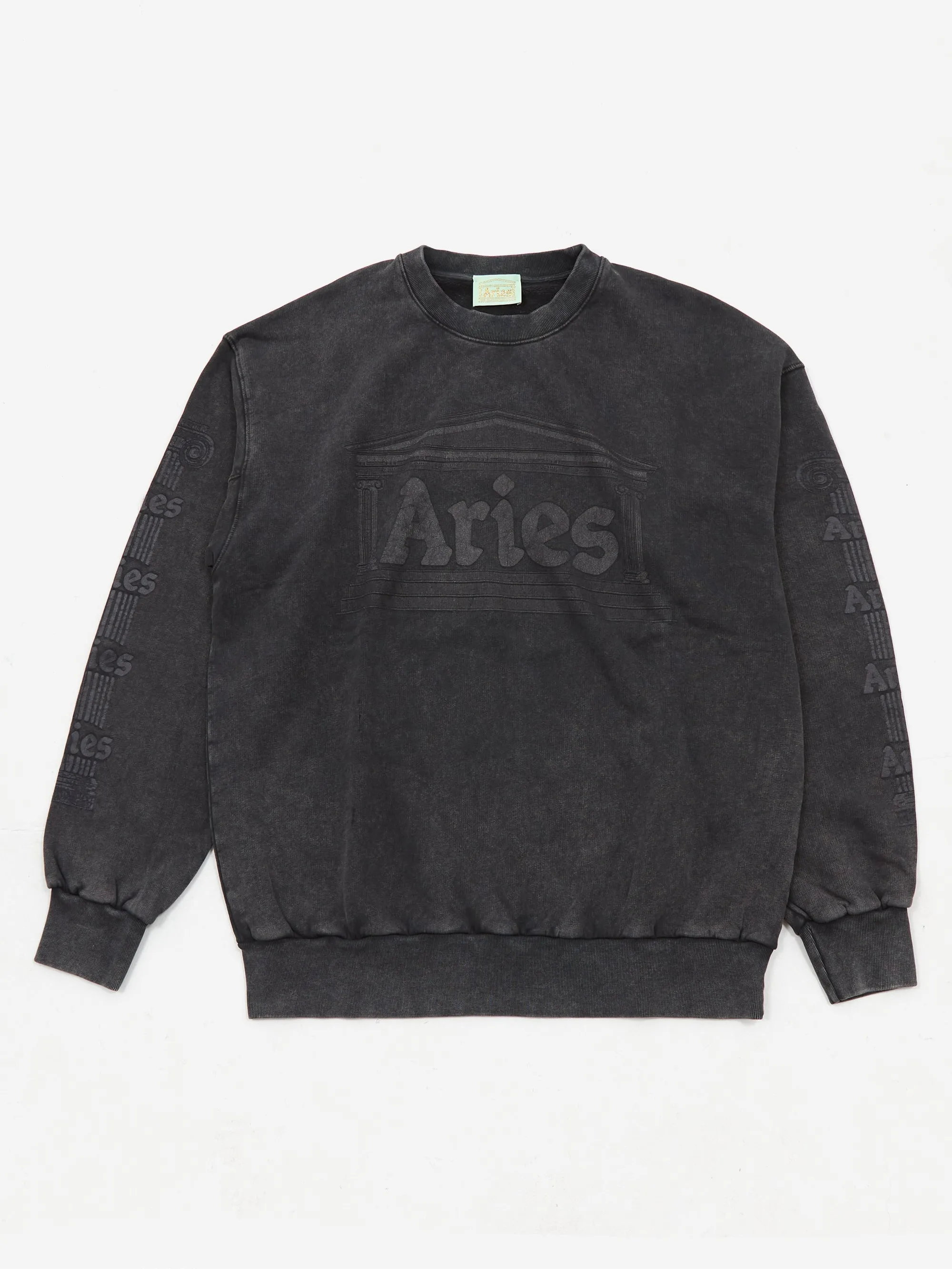 Aries Aged Ancient Column Sweatshirt - Black