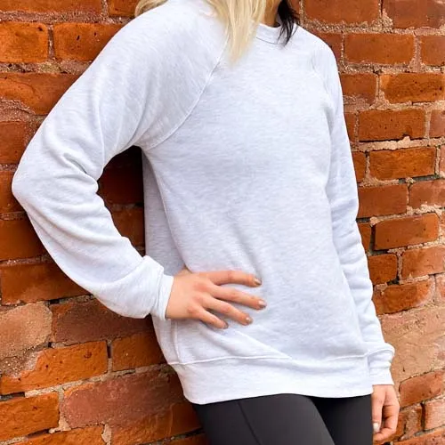 Ash Grey Basic Crew Neck