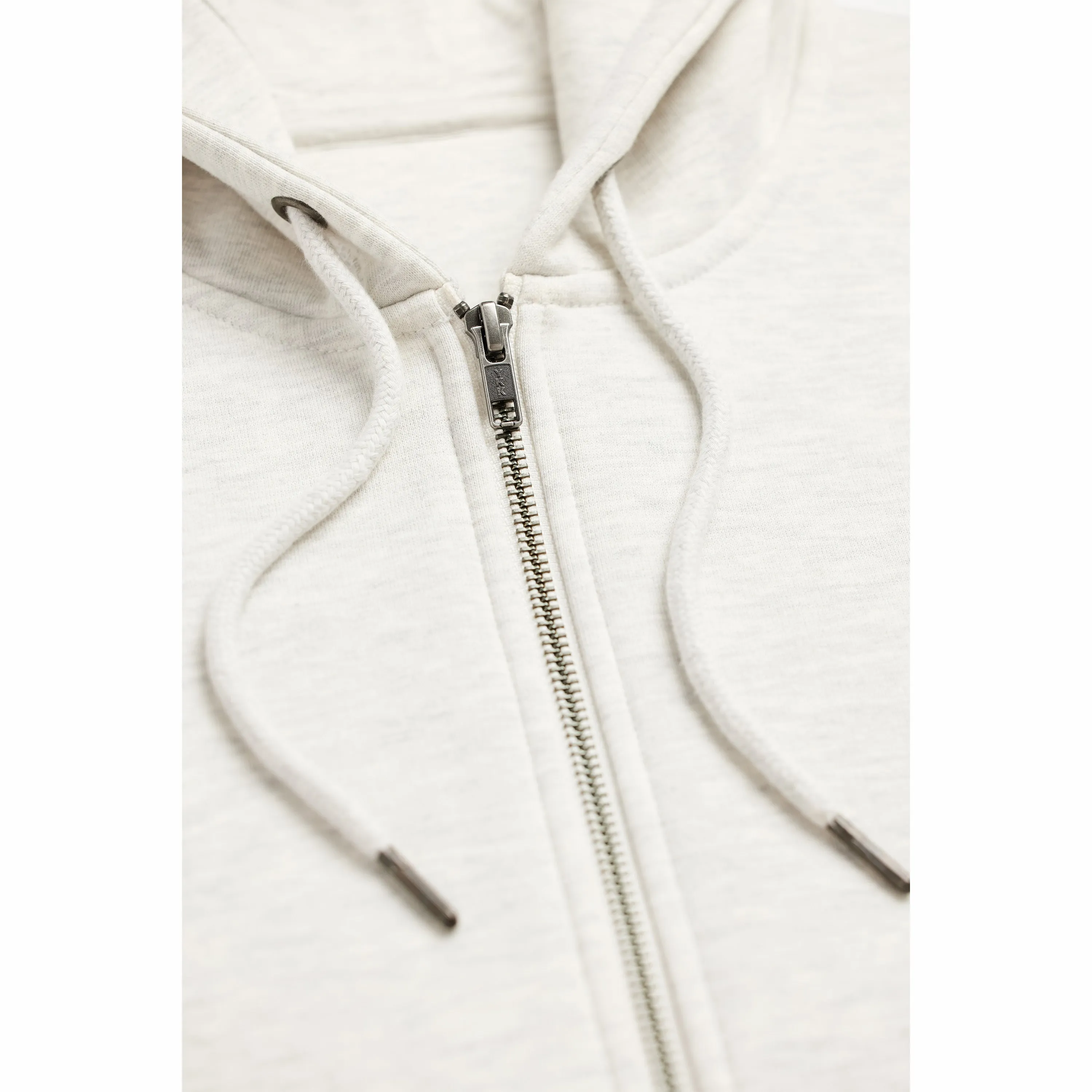 Ash Heather Organic Cotton Zip-Up Sweatshirt