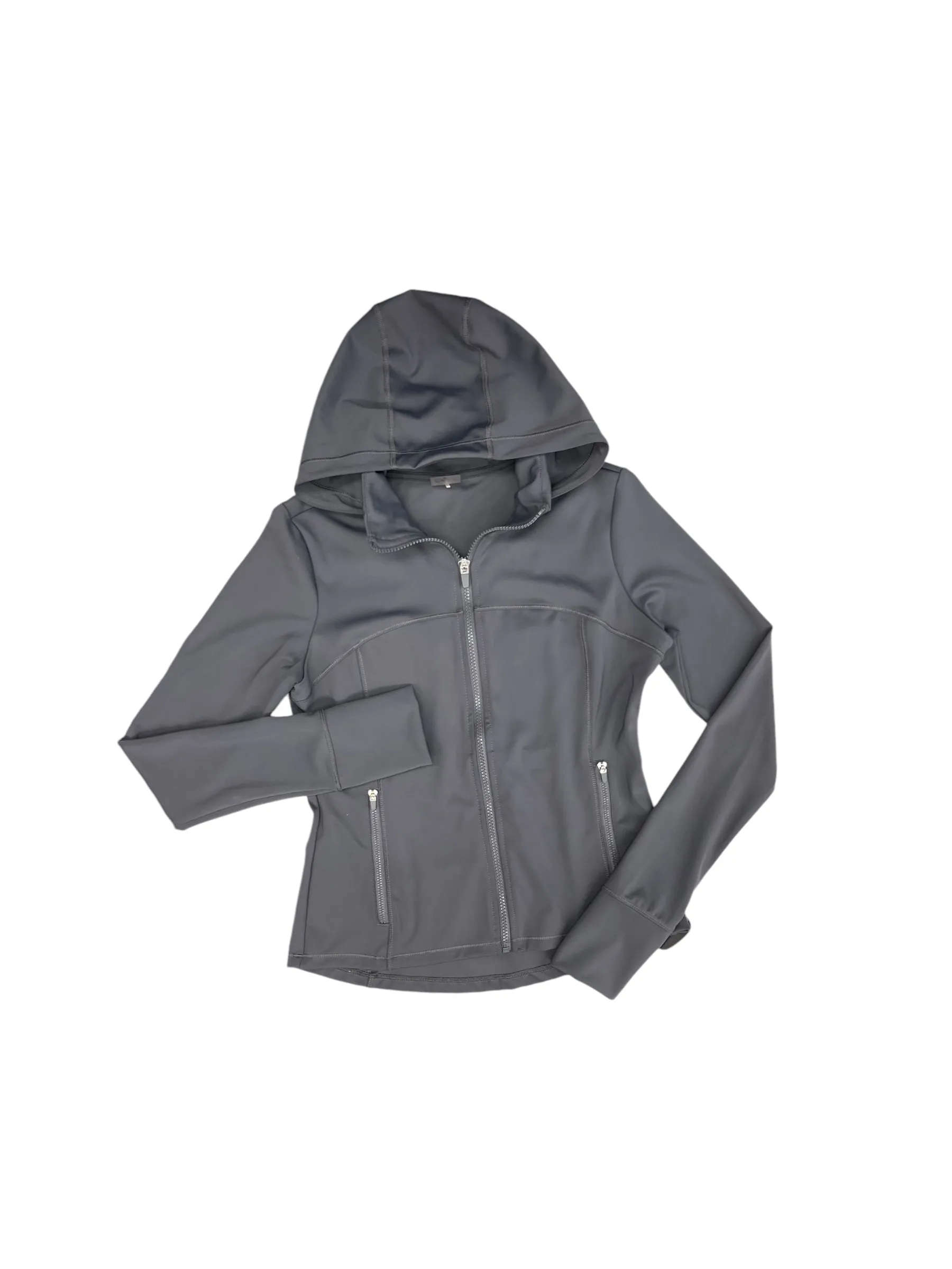 Athletic Sweatshirt Hoodie By Calia In Grey, Size: S