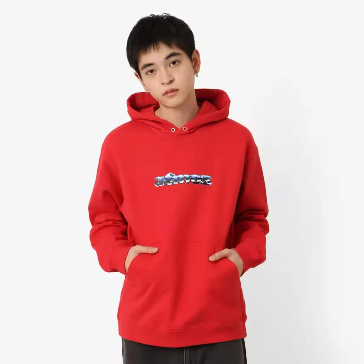 ATMOS FRONT LOGO HOODED SWEATSHIRT