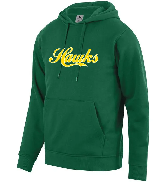 Augusta Newmarket Hawks Green Embroidered Hoodie