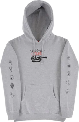 Baker Deep Fried Hooded Sweatshirt - MEDIUM Heather Grey