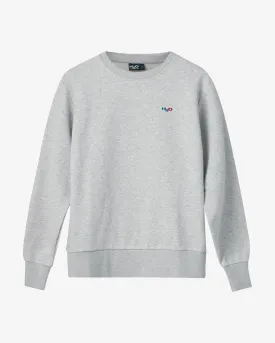 Light Grey Melange Basic Sweatshirt