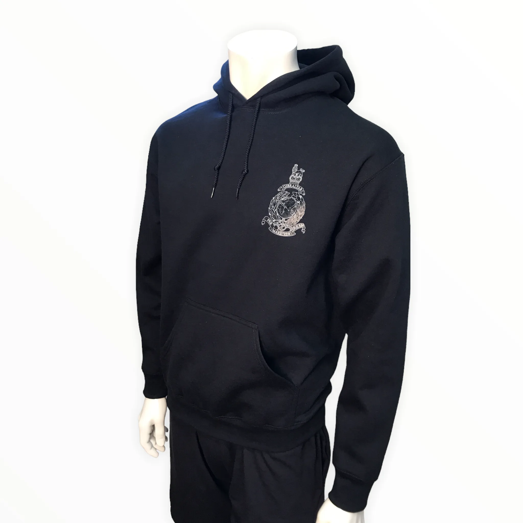 Basic Royal Marines Hoodie - Black