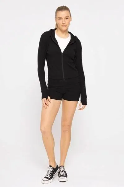 Becky Ribbed Hoodie