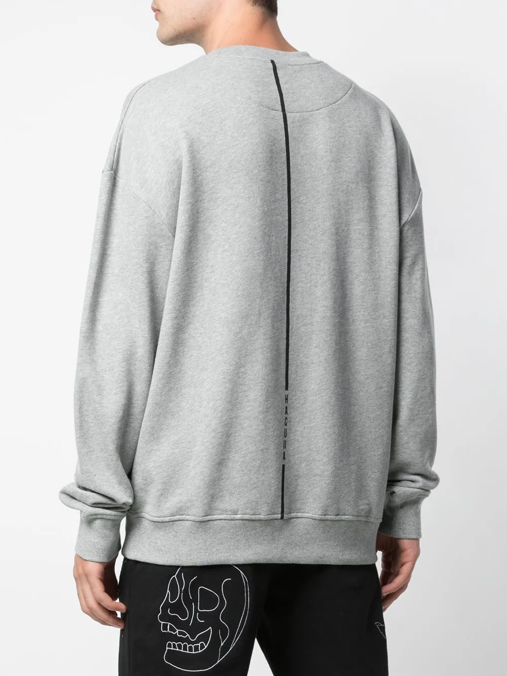 BED OF ROSES DROP SHOULDER CREWNECK HEATHER GREY