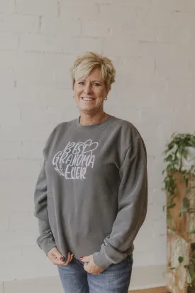 BEST GRANDMA EVER CREW NECK SWEATSHIRT