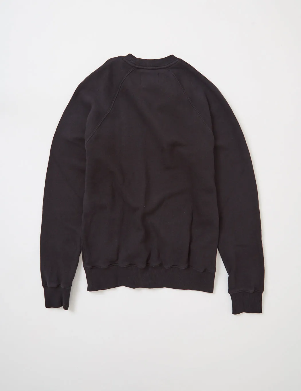 Bhode Raglan Crew Sweatshirt (Loopback) - Black