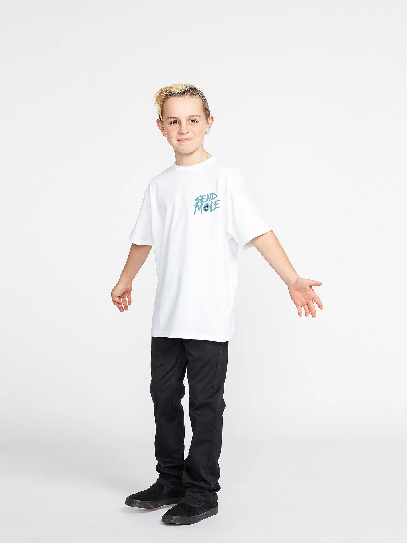 Big Boys Maddee Short Sleeve Tee - White