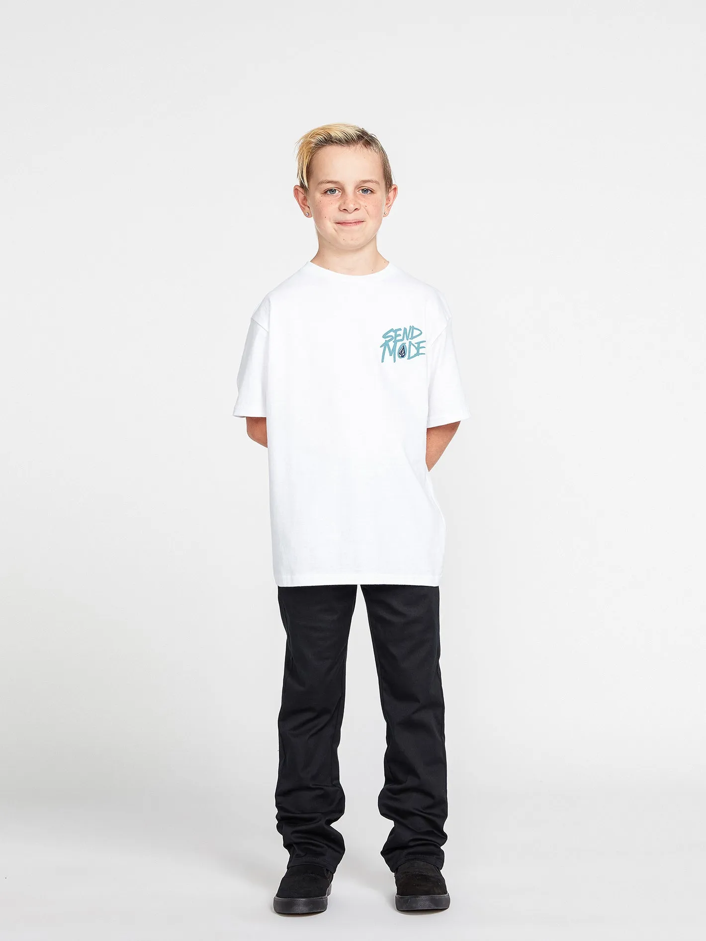 Big Boys Maddee Short Sleeve Tee - White