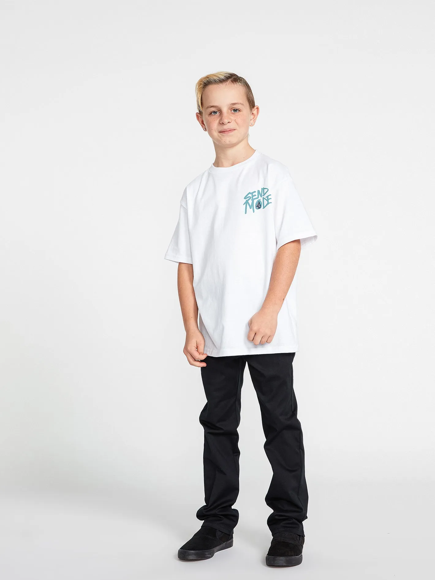 Big Boys Maddee Short Sleeve Tee - White