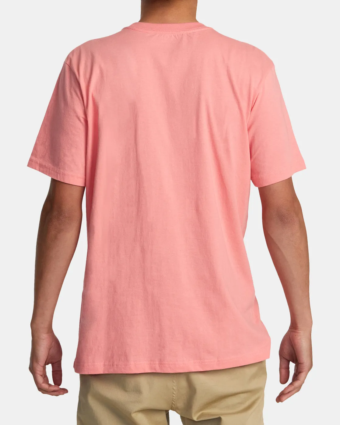 Big RVCA Short Sleeve T-Shirt - Vintage Salmon