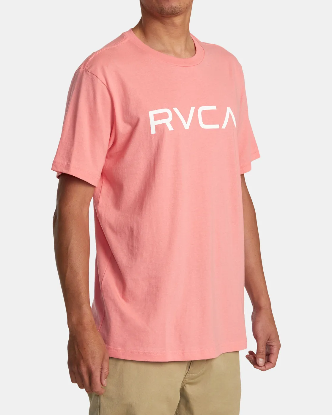 Big RVCA Short Sleeve T-Shirt - Vintage Salmon