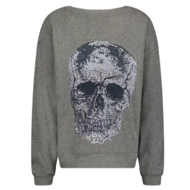 Big Skull Grey Sweatshirt