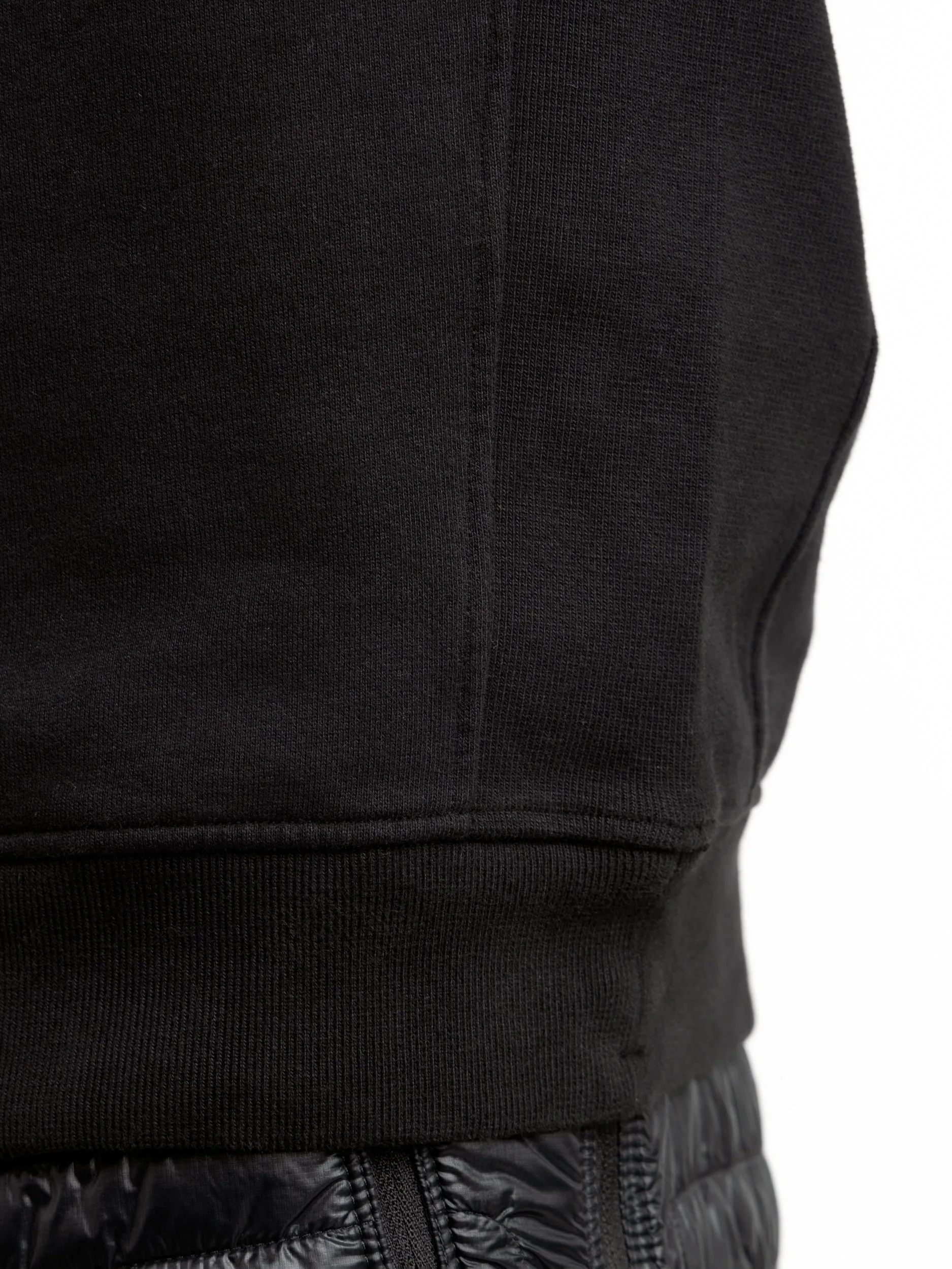 Black Felpa Quarter Zip Sweatshirt