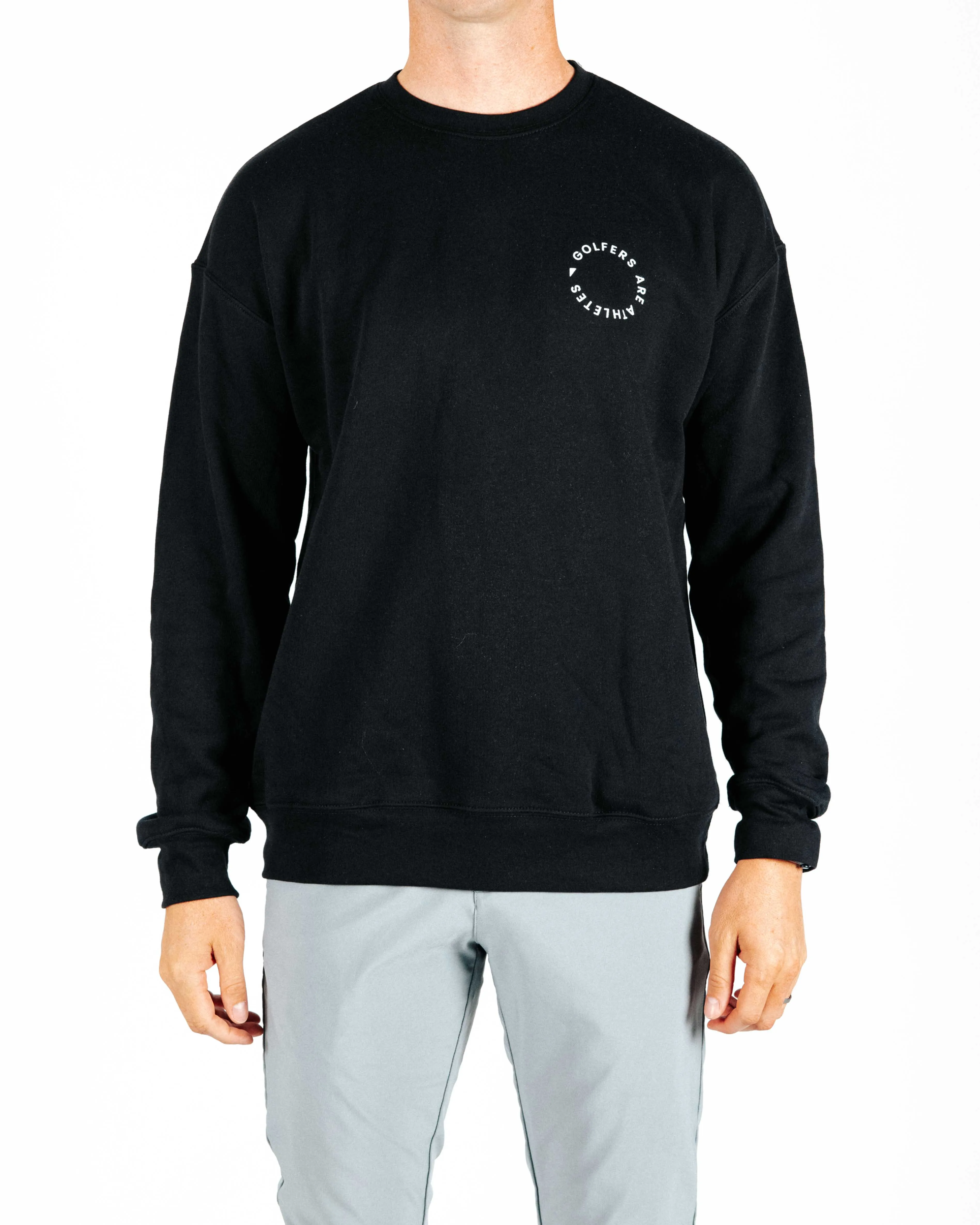 Black Golfers Are Athletes Crew Neck